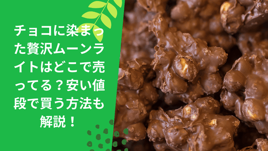 チョコに染まった贅沢ムーンライトはどこで売ってる？安い値段で買う方法も解説！